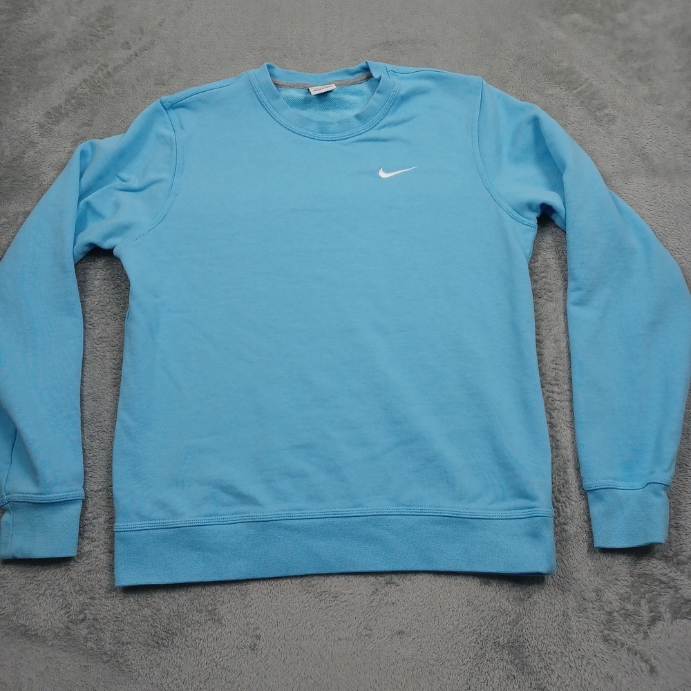 Nike‎ Sweater Mens Medium Blue Pullover Crew Neck Casual Preppy Modern